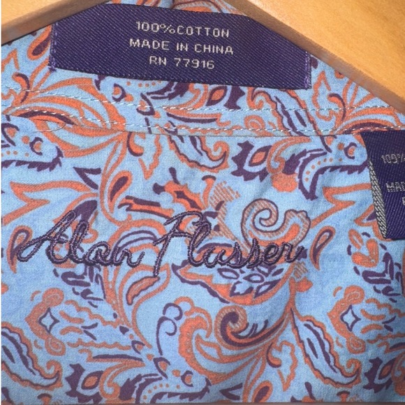 Alan Flusser men's dress shirt size XL - Picture 3 of 5